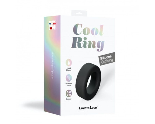 Ерекційне кільце широке Love To Love COOL RING - BLACK ONYX