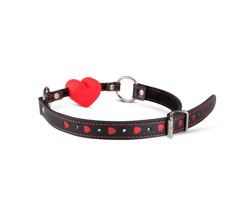 Силиконовый кляп в виде сердца Whipped - Heart Ball Gag