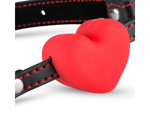 Силиконовый кляп в виде сердца Whipped - Heart Ball Gag