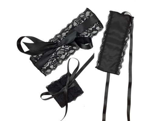 Еротичний набір пов’язка на очі та наручники Art of Sex: Blindfold and Handcuffs Aria