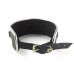 Ошейник из натуральной кожи со стразами и кольцом Art of Sex -  Collar Ring