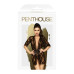 Комплект пеньюар з декором у вигляді троянд та стрінгами Penthouse - Sweet Retreat Black S/L