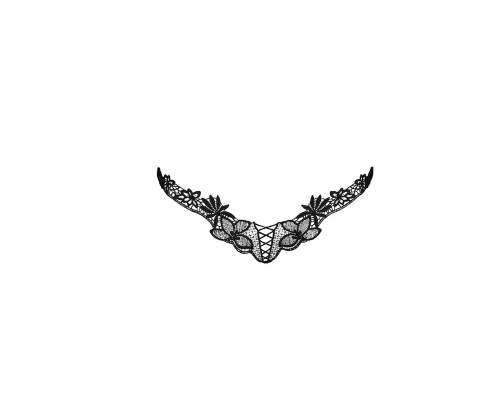 Трусики мереживні Passion Exclusive ATHENA THONG S/M, black