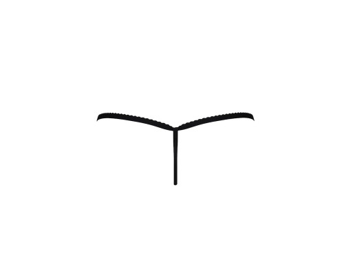 Трусики мереживні Passion Exclusive ATHENA THONG S/M, black