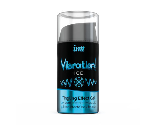 Рідкий вібратор Intt Vibration Ice (15 мл) EXTRA GREEN, дуже незвичайний, діє до 30 хвилин