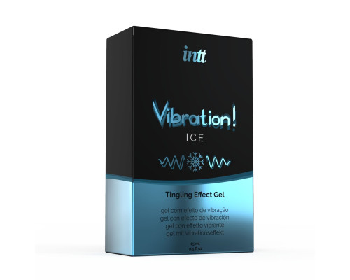 Рідкий вібратор Intt Vibration Ice (15 мл) EXTRA GREEN, дуже незвичайний, діє до 30 хвилин