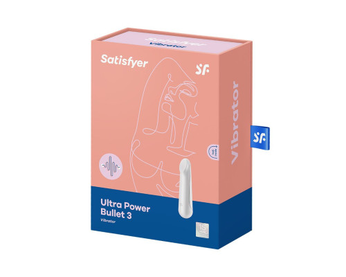 Віброкуля перезаряджаєма Satisfyer Ultra Power Bullet 3 White
