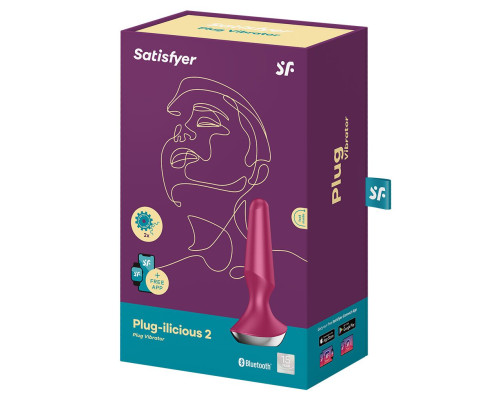 Анальна смарт-вібропробка Satisfyer Plug-ilicious 2 Berry
