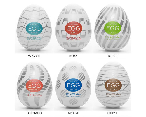 Набір мастурбаторів-яєць Tenga Egg New Standard Pack (6 яєць)