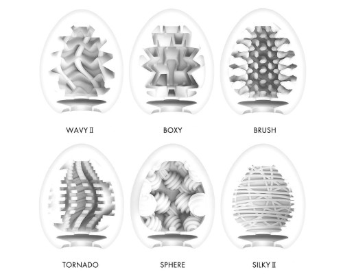 Набір мастурбаторів-яєць Tenga Egg New Standard Pack (6 яєць)