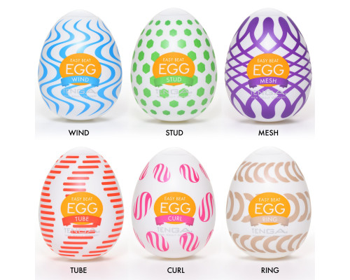 Набір мастурбаторів-яєць Tenga Egg Wonder Pack (6 яєць)