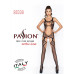 Бодістокінг Passion BS039 black, комбінезон, імітація панчох