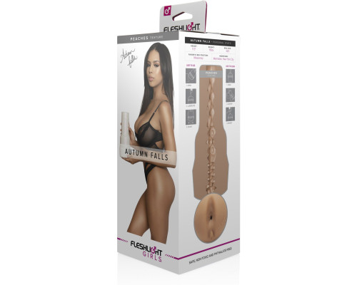 Мастурбатор Fleshlight Girls: Autumn Falls - Peaches, зі зліпка ануса, дуже ніжний