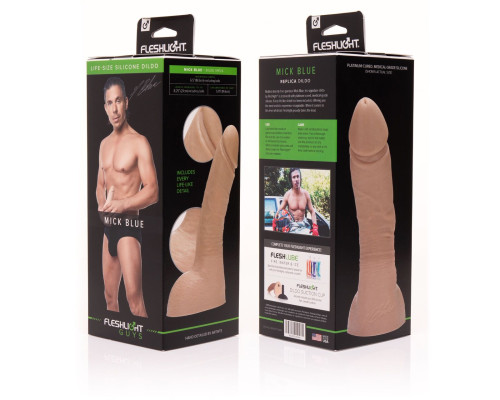 Фалоімітатор Fleshlight Guys: Mick Blue Dildo, за зліпком пеніса порноактора