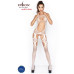 Бодістокінг Passion BS039 white, комбінезон, імітація панчох
