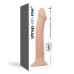 Насадка для страпона Strap-On-Me Dual Density Dildo Flesh L, диаметр 3,7см, двухслойная, гибкая