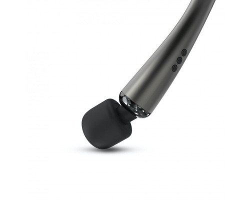 Потужний вібромасажер Dorcel Megawand Chrome Silver який перезаряджається, 160 режимів
