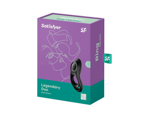 Ерекційне кільце з вібрацією Satisfyer Legendary Duo для члена та мошонки