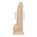 Фалоімітатор з пульсацією Naked ADDICTION Dominic 9″ Vanilla, пульт ДК, діаметр 4,2 см