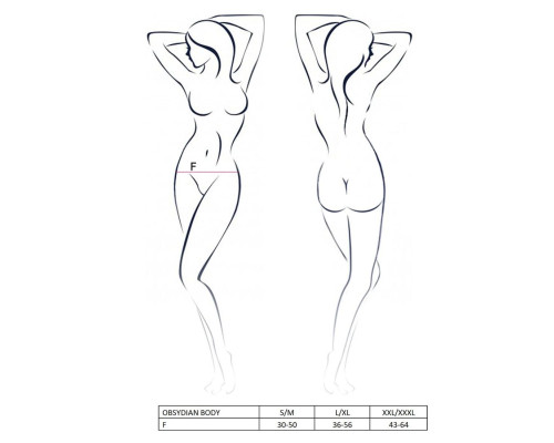 (SALE) Боді монокіні OBSYDIAN BODY black XXL/XXXL - Passion