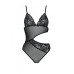 Боді з ажурним ліфом Passion CHRISTA BODY XXL/XXXL, black