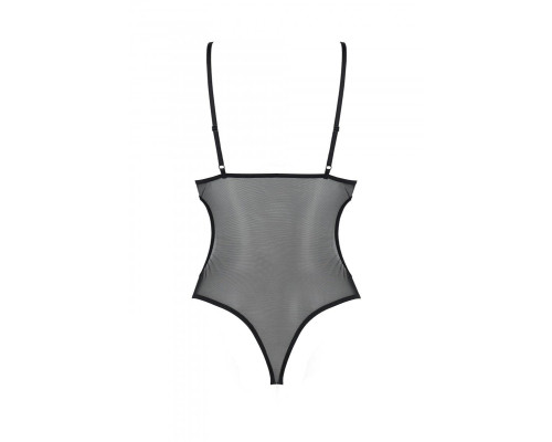 Боді з ажурним ліфом Passion CHRISTA BODY XXL/XXXL, black