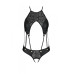 Розпродаж!!! Боді з екошкіри з ремінцями та перфорацією Tamaris Body black L/XL — Passion
