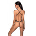 Боді з екошкіри з ремінцями та перфорацією Tamaris Body black S/M — Passion