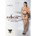 Тілесні колготки з доступом, контрастна подвійна резинка Passion TIOPEN 015 3/4 (20 den) beige