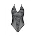 Боді з ажурним декором та відкритим кроком Passion URSULA BODY XXL/XXXL, black