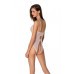 Боді з ажурним декором та відкритим кроком Passion URSULA BODY L/XL, white