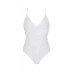 Боді з ажурним декором та відкритим кроком Passion URSULA BODY L/XL, white