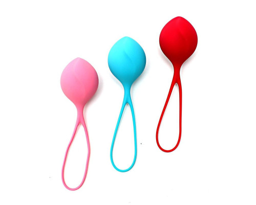 Вагінальні кульки Satisfyer Strengthening Balls (3шт), діаметр 3,8 см, маса 62-82-98г, монолітні