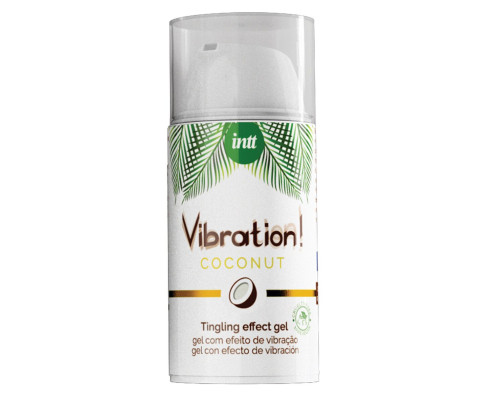 Рідкий вібратор Intt Vibration Coconut Vegan (15 мл),  дуже смачний, діє до 30 хвилин