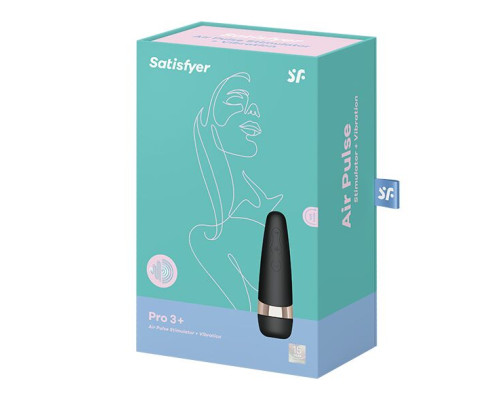 Вакуумний кліторальний стимулятор Satisfyer Pro 3 Vibration з вібрацією та дуже м’яким кінчиком