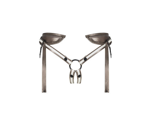 Трусы для страпона Strap-On-Me Leatherette HARNESS DESIROUS (мятая упаковка)