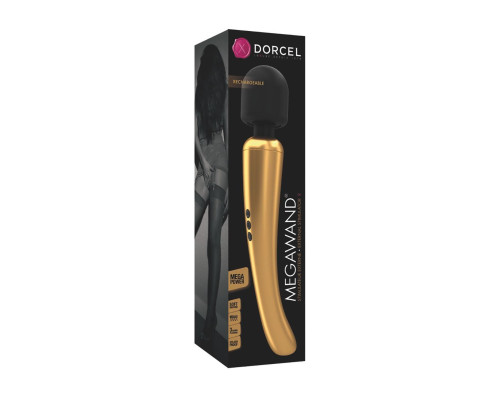 Потужний вібромасажер Dorcel Megawand Gold (м'ята упаковка!!!)