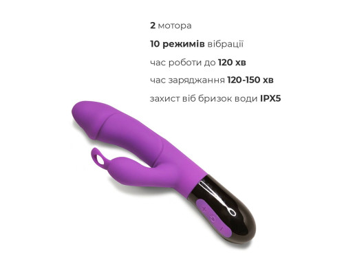 Вібратор-кролик Adrien Lastic Ares 2.0 з петелькою для пальця, що перезаряджається