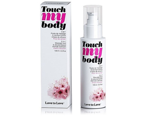 Розпродаж! Масажний гель і змазка Love To Love TOUCH MY BODY Cherry Blossom (100 мл) термін 02.2023