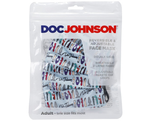 Двостороння маска Doc Johnson DJ Reversible and Adjustable face mask