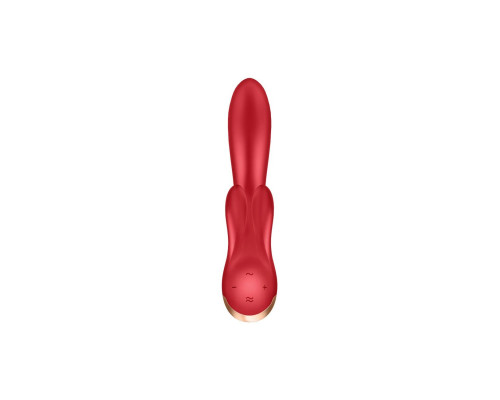 Смарт вібратор кролик із подвійним відростком Satisfyer Double Flex Red