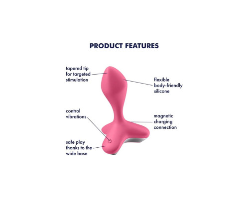 Анальна пробка з вібрацією Satisfyer Game Changer Pink