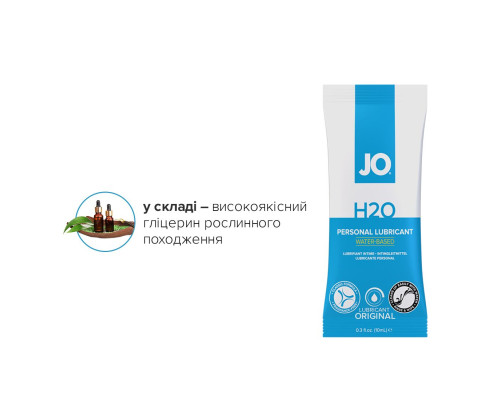 Набір лубрикантів Foil Display Box – JO H2O Lubricant – Original – 12 × 10ml