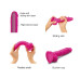 Реалістичний фалоімітатор Strap-On-Me Sliding Skin Realistic Dildo Fuchsia L, ефект рухливої шкіри