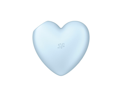 Вакуумний стимулятор-серце з вібрацією Satisfyer Cutie Heart Blue