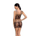 Бодістокінг мінісукня з метеликами Passion BS090 One Size black