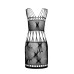 Бодістокінг мінісукня з метеликами Passion BS090 One Size black