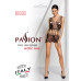 Бодістокінг мінісукня з метеликами Passion BS090 One Size black