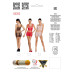 Бодістокінг мінісукня з метеликами Passion BS090 One Size black