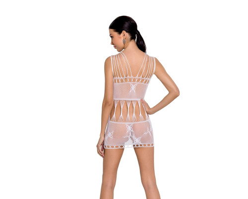 Бодістокінг мінісукня з метеликами Passion BS090 One Size white